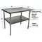 Bk Resources Work Table 16/304 Stainless Steel With Stainless Steel Shelf 48"Wx30"D CVT-4830 - alternate 6